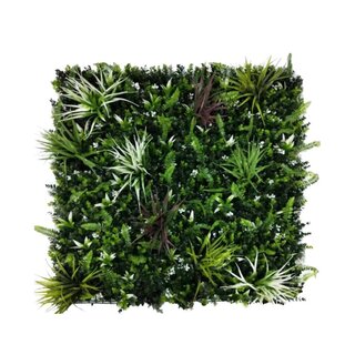 Green-lab Kunsthaag Jungle met varen 100x100 cm