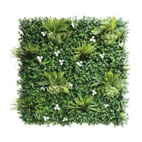 Green-lab Kunsthaag Jungle met witte bloemen 100x100 cm | Gratis verzending
