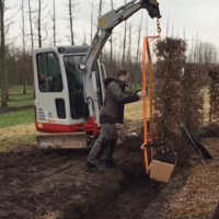 Quick hedge Plantenrek voor het plaatsen van QuickHedge hagen