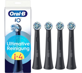 Oral-B Oral-B iO Ultimative Reinigung Schwarz Ersatzbürsten - 4 stück Oral-B Oral-B iO Ultimative Reinigung Schwarz Ersatzbürsten - 4 stück
