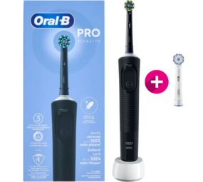 Oral-B Oral-B Vitality PRO Black + 1 extra Aufsteckbürste Oral-B Oral-B Vitality PRO Black + 1 extra Aufsteckbürste