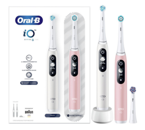 Oral-B Oral-B iO Series 6 White + Extra Body Pink + 1 extra Aufsteckbürste Oral-B Oral-B iO Series 6 White + Extra Body Pink + 1 extra Aufsteckbürste