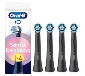 Oral-B Oral-B iO Sanfte Reinigung Schwarz Aufsteckbürsten - 4 Stück Oral-B Oral-B iO Sanfte Reinigung Schwarz Aufsteckbürsten - 4 Stück