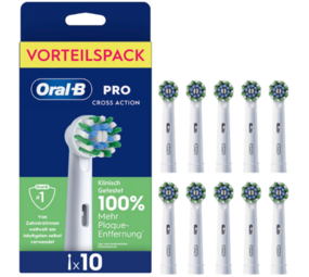 Oral-B Oral-B PRO Cross Action Aufsteckbürsten – 10 Stück Vorteilspack Oral-B Oral-B PRO Cross Action Aufsteckbürsten – 10 Stück Vorteilspack