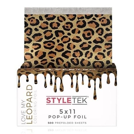 Styletek Leopard Pop-up Folie 500 Vellen - 13x28cm