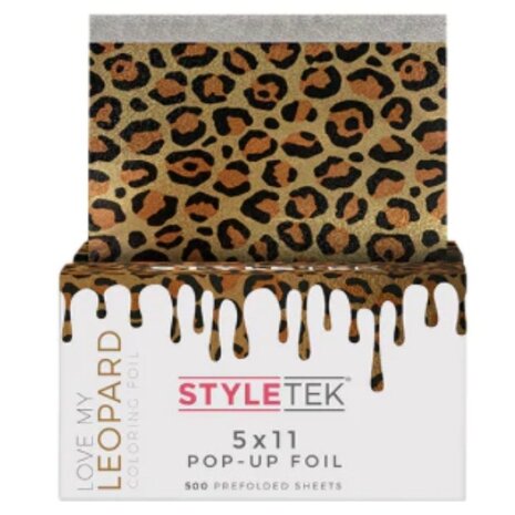 Styletek Leopard Pop-up Folie 500 Vellen - 13x28cm
