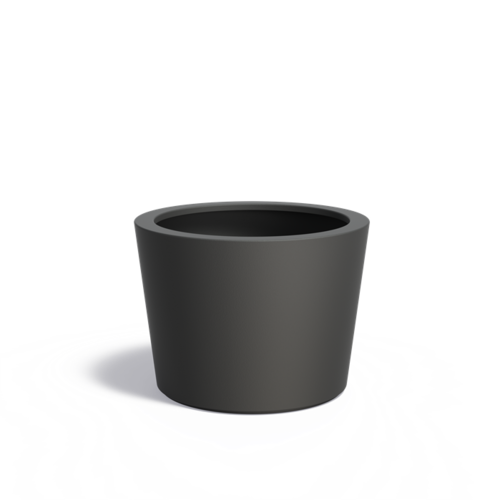 Adezz Polyester plantenbak Conic Ø95x70 cm | Antraciet zwart