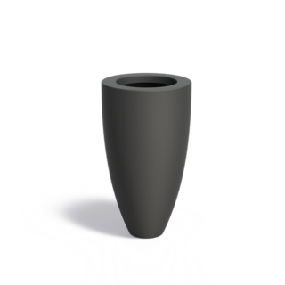 Adezz Polyester plantenbak Canna Ø 50x90 cm | Antraciet zwart