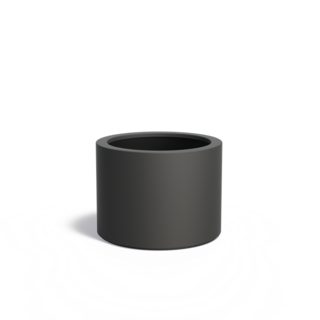 Adezz Polyester plantenbak Circum  Ø 80x60 cm | Antraciet zwart