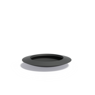 Adezz Polyester plantenbak Malva Ø 120x20 cm | Antraciet zwart