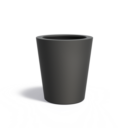 Adezz Polyester plantenbak Conic Ø89x100 cm | Antraciet zwart