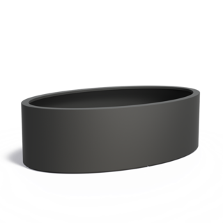 Adezz Polyester plantenbak Ellipse 200x120x60 cm | Antraciet Zwart