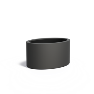 Adezz Polyester plantenbak Ellipse 115x80x60 cm | Antraciet Zwart