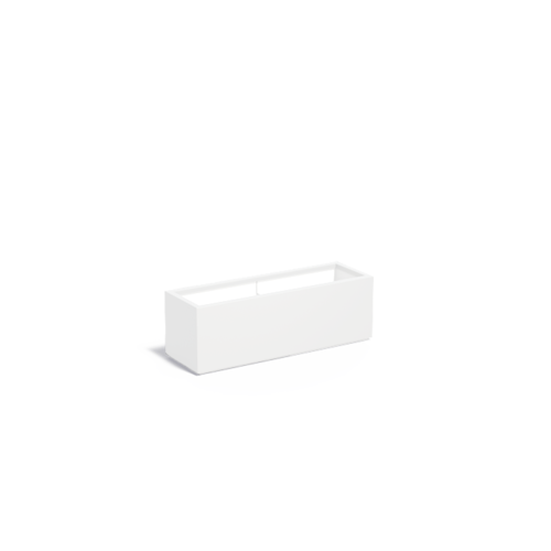 Adezz Polyester plantenbak Carrez 120x40x40 cm | Wit