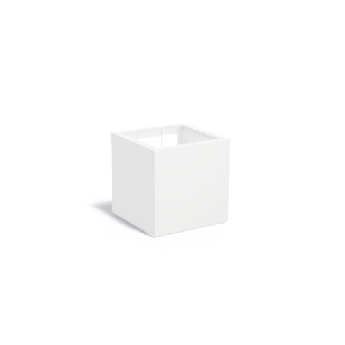 Adezz Polyester plantenbak Carrez 80x80x80 cm | Wit