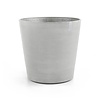 Ecopots Amsterdam 80 white-grey met wielen | Morgen bezorgd