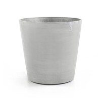 Ecopots Ecopots Amsterdam 80 white-grey met wielen | Morgen bezorgd