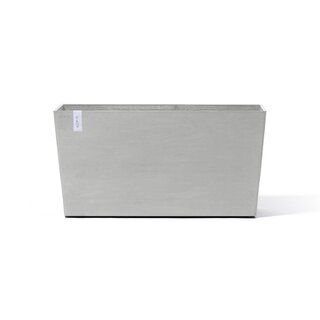Ecopots Ecopots Paris 100 white-grey met wielen