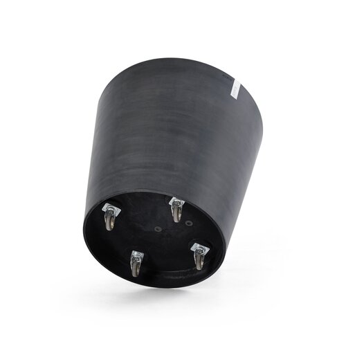 Ecopots Ecopots Amsterdam 60 dark-grey wheels | Gratis bezorging