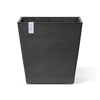 Ecopots Ecopots Rotterdam 50 dark-grey met wielen