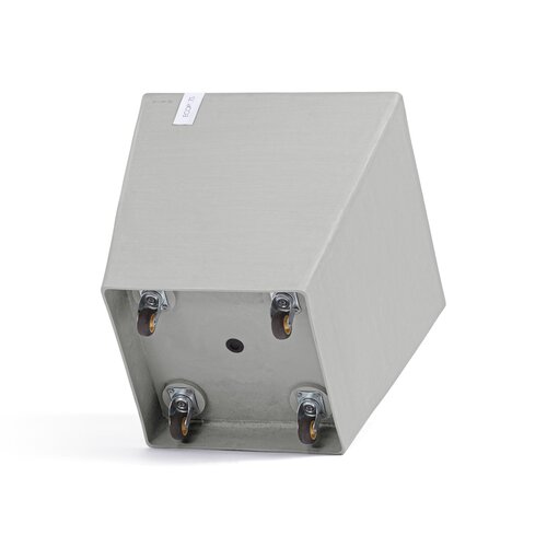 Ecopots Ecopots Rotterdam 50 white-grey wheels | Met waterreservoir