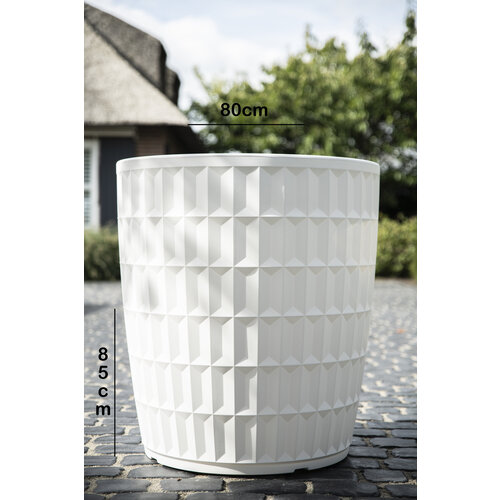 Plantenbak Yentl 80 | Wit