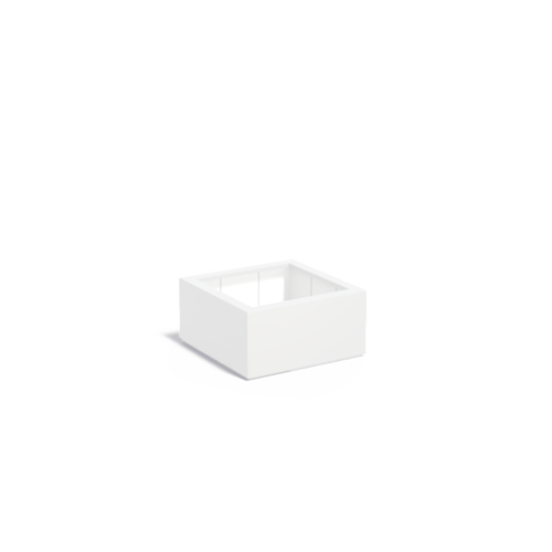 Adezz Polyester plantenbak Carrez 80x80x40 cm | Wit