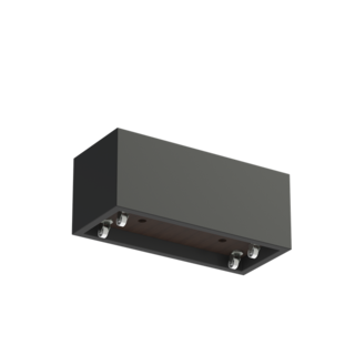 Adezz Polyester plantenbak Carrez  120x50x50 cm | Antraciet-zwart | met wielen