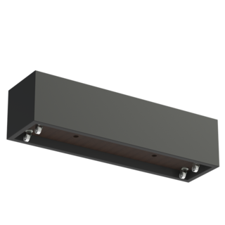 Adezz Polyester plantenbak Carrez 200x50x50 cm | Antraciet-zwart | met wielen