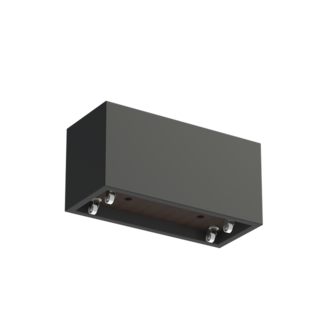 Adezz Polyester plantenbak Carrez  120x50x60 cm | Antraciet-zwart | met wielen