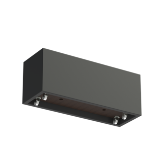 Adezz Polyester plantenbak Carrez 150x50x60 cm | Antraciet-zwart | met wielen