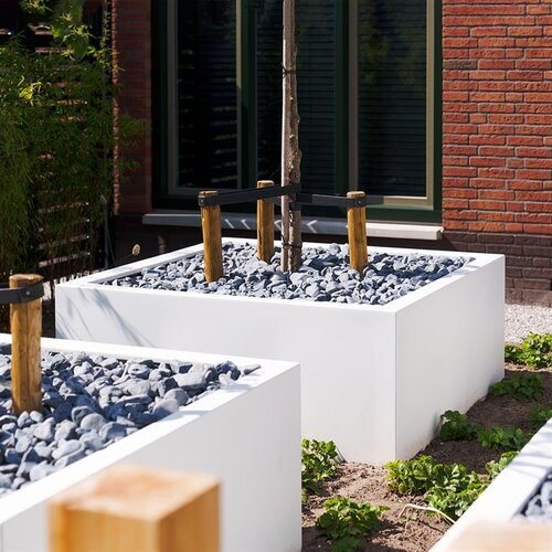 Adezz Polyester plantenbak Carrez 200x50x50 | Antraciet-zwart