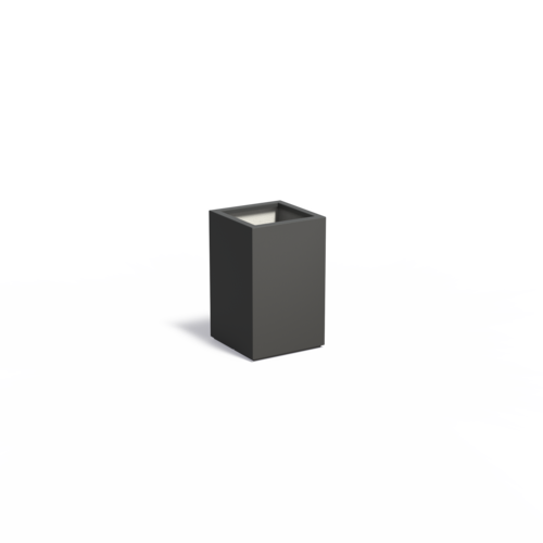 Adezz Polyester plantenbak Carrez 50x50x80 cm | Antraciet-zwart