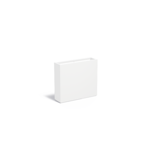 Adezz Polyester plantenbak Carrez  90x25x80 cm | Wit