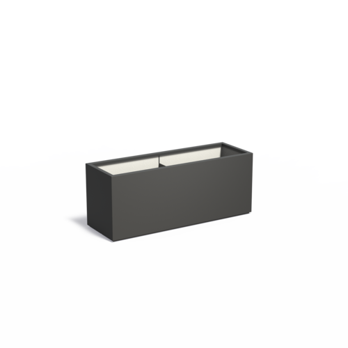 Adezz Polyester plantenbak Carrez 150x50x60 cm | Zwart