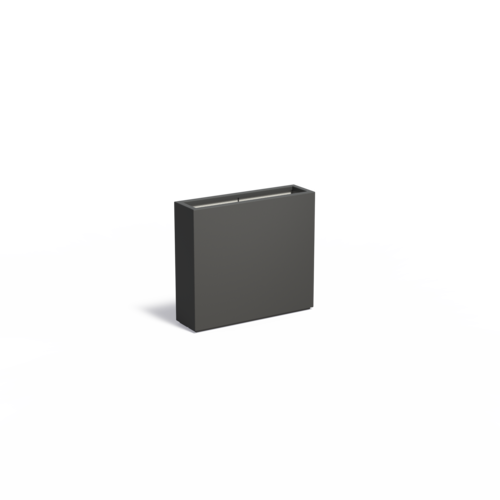 Adezz Polyester plantenbak Carrez 90x25x80 cm | Antraciet-zwart