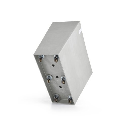 Ecopots Ecopots Paris 85 white-grey met wielen