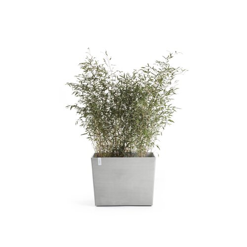 Ecopots Ecopots Paris 85 white-grey met wielen