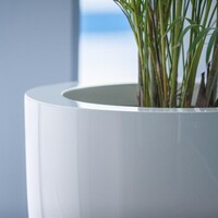 Adezz Polyester plantenbak Canna Ø80x100 cm | Hoogglans wit