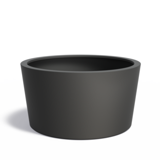 Adezz Polyester plantenbak Conic Ø 150x80 cm | Antraciet zwart