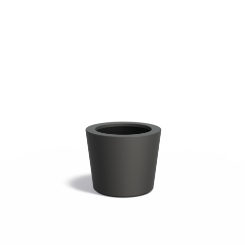 Adezz Polyester plantenbak Conic Ø 63x52 cm | Antraciet zwart