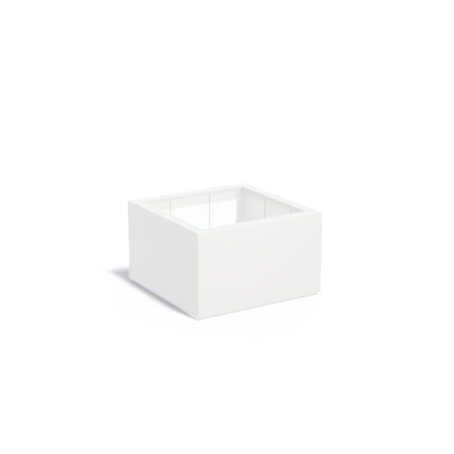 Adezz Polyester plantenbak Carrez 100 x 100 x 60 cm | Wit