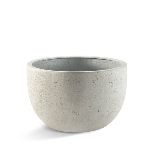 Luca lifestyle New egg pot low Grigio 110 - Antique white
