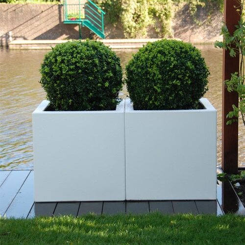 Adezz Polyester plantenbak Carrez 150x50x50 cm | Antraciet-zwart