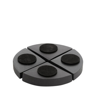 Pottery Pots Pot voetjes - Volcano Black