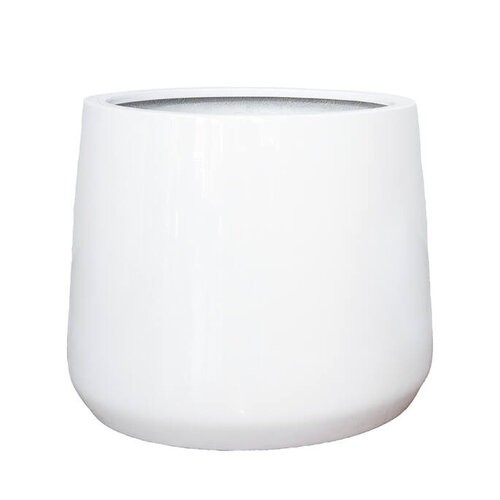 Pottery Pots Jumbo Patt, M - Hoogglans wit