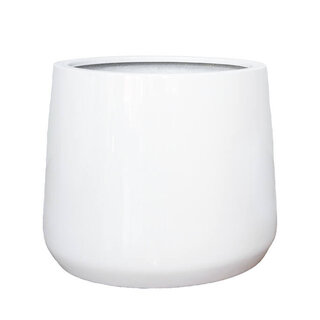 Pottery Pots Jumbo Patt, S - Hoogglans wit