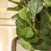 Pottery Pots Kunstplant - Ficus Lyrata L, Green