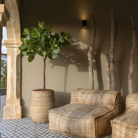 Pottery Pots Kunstplant - Ficus Lyrata XL, Green