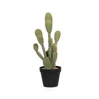 Pottery Pots Kunstplant - Cactus Opuntia L, Green
